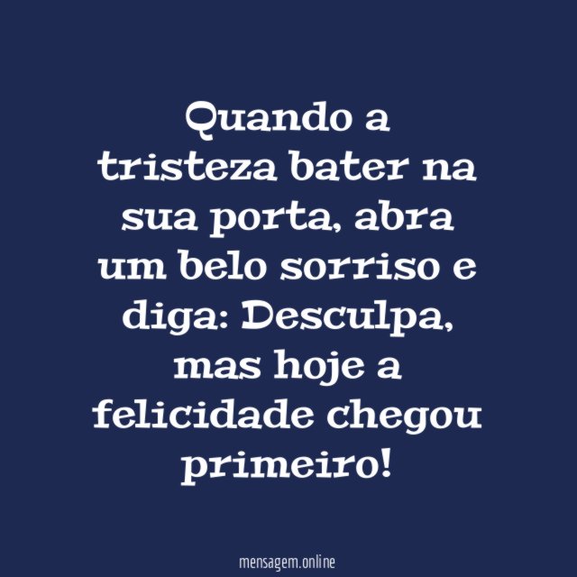 Chegou primeiro