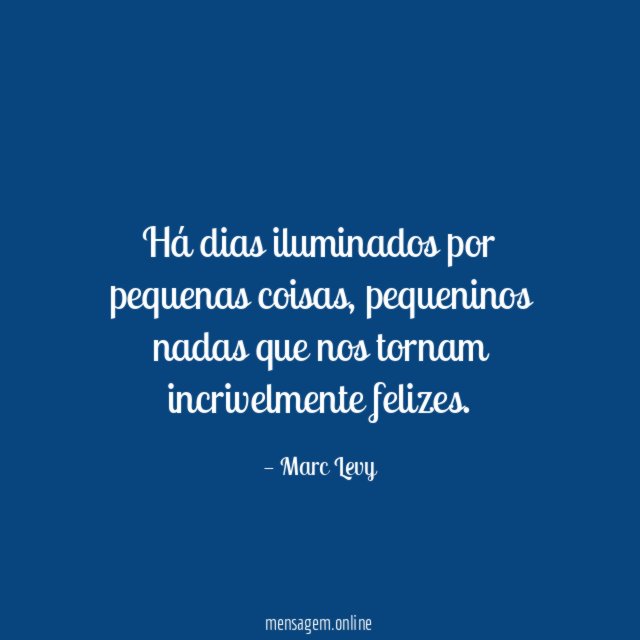 Pequenas coisas