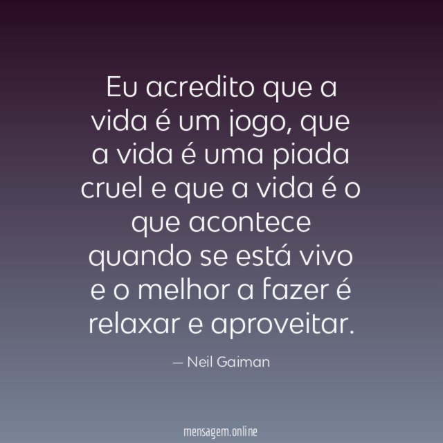 A vida