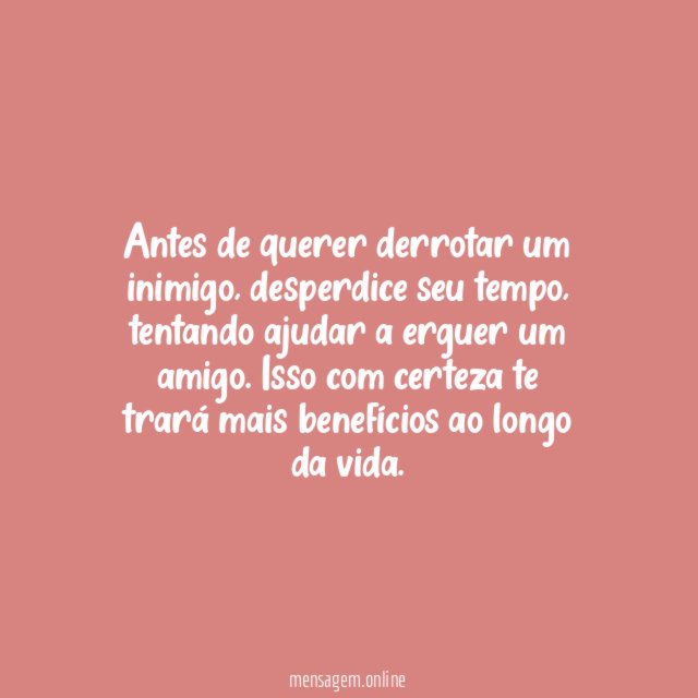 Construa, não destrua