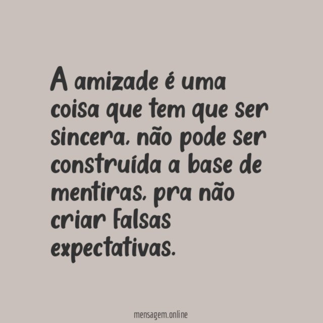 Sinceridade