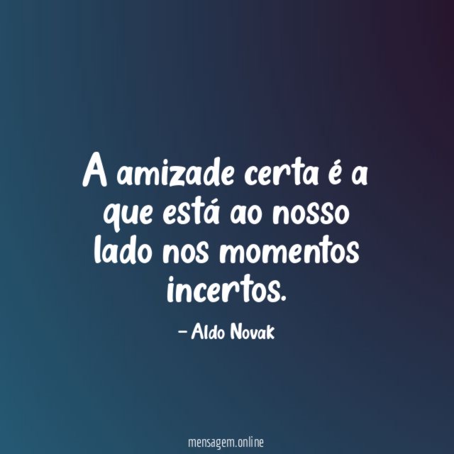 Amizade certa