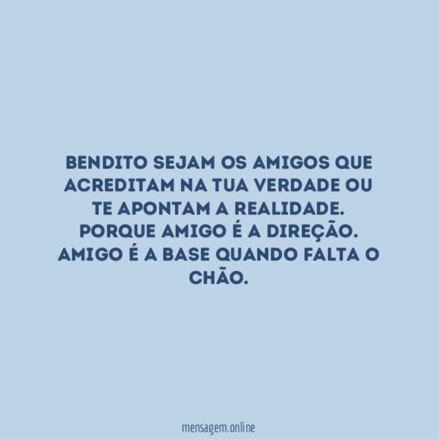 Amigo é a direção