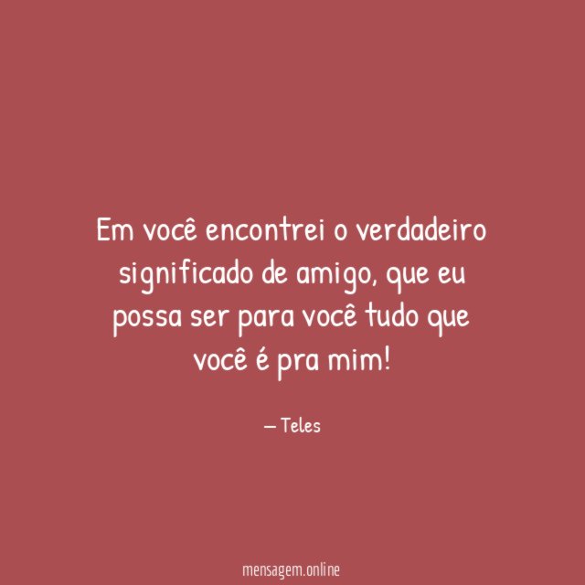 Significado de amigo