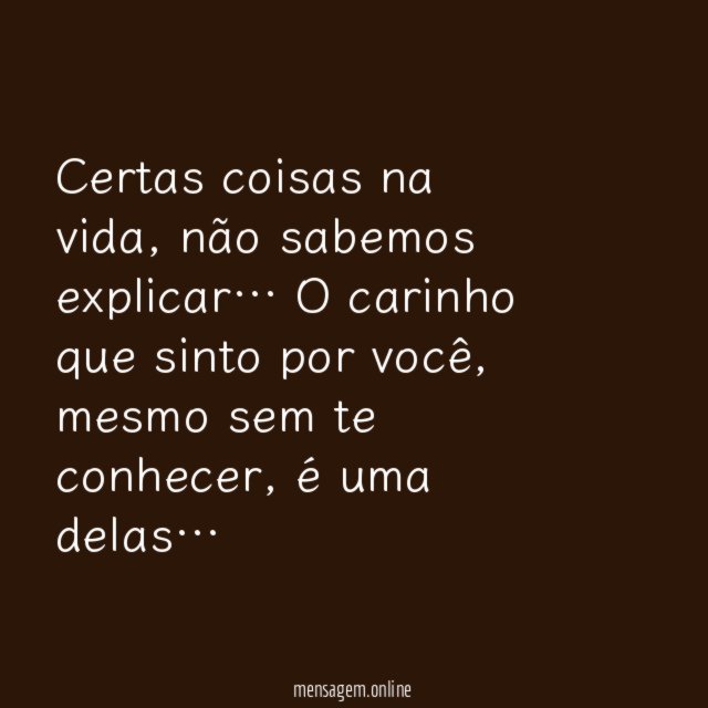 Meu carinho