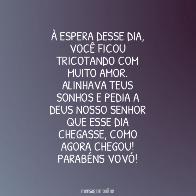 Parabéns Vovó