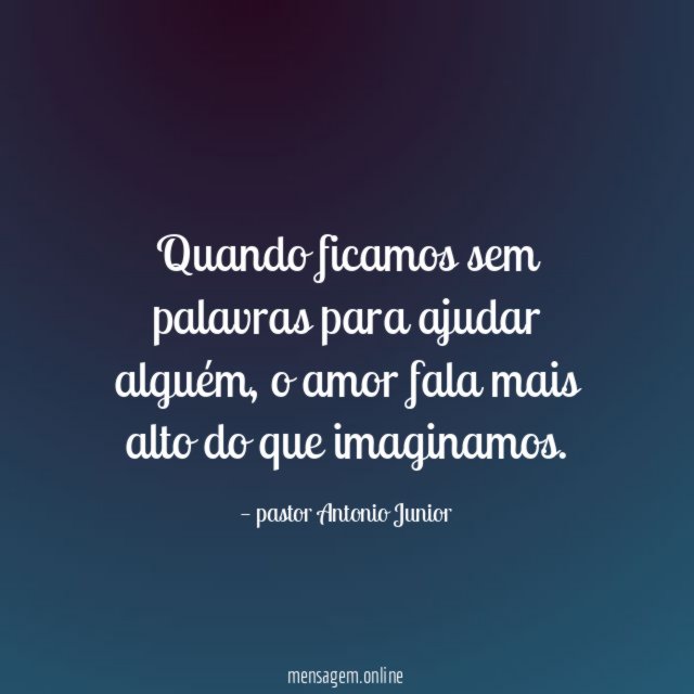 Quando ficamos sem palavras para ajudar alguém