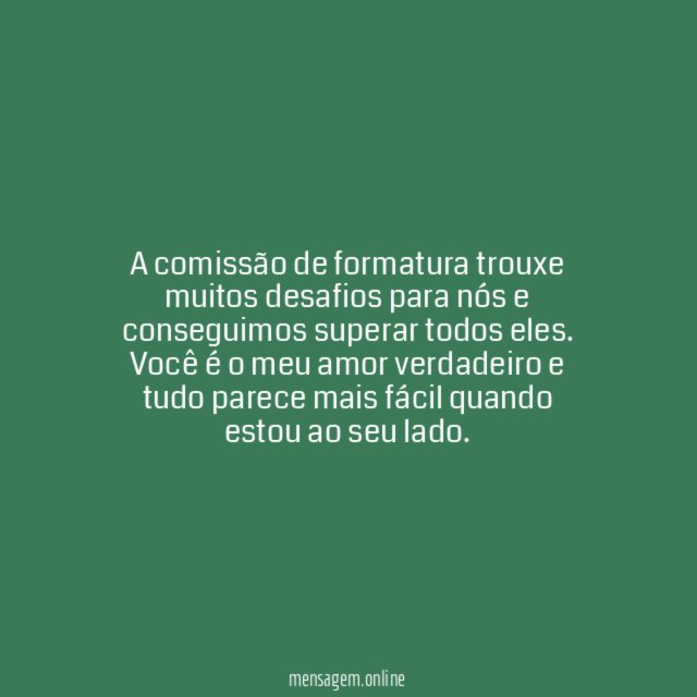 Na Comissão de Formatura