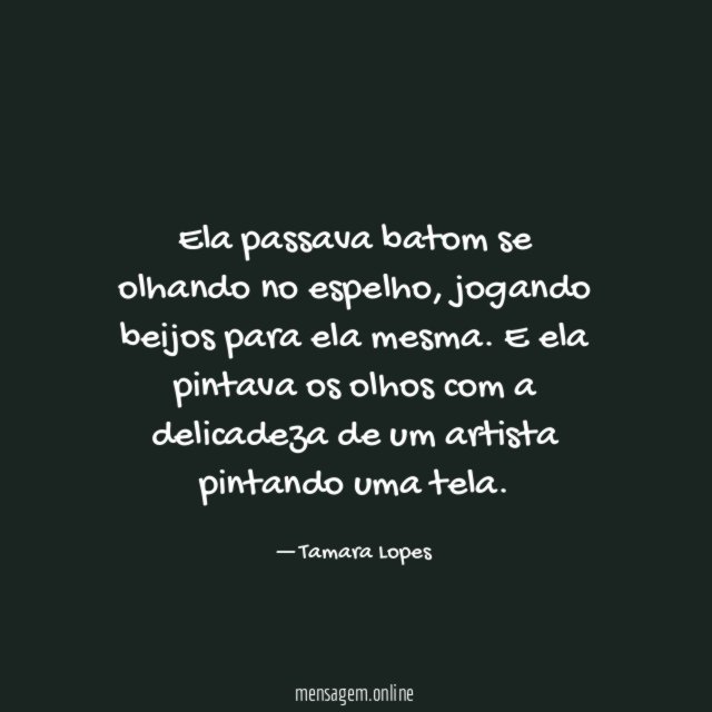 A delicadeza de um artista