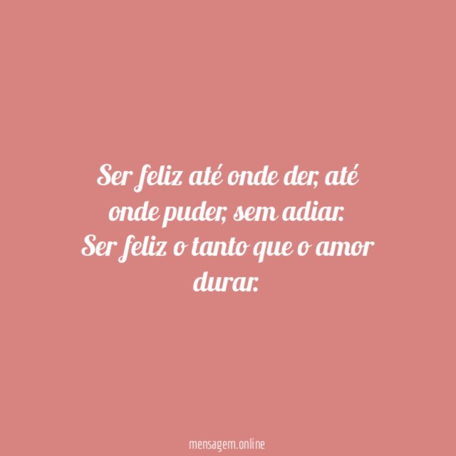 Até onde der