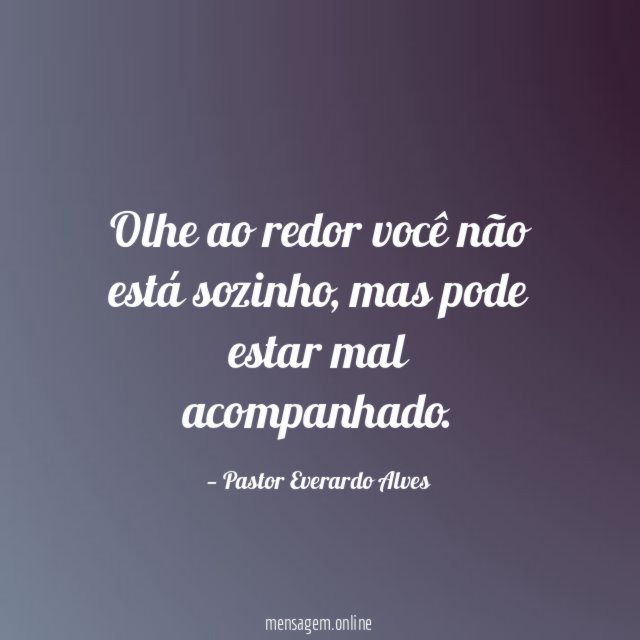 Olhe ao redor você não está sozinho