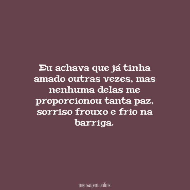 Agora sim, eu amo
