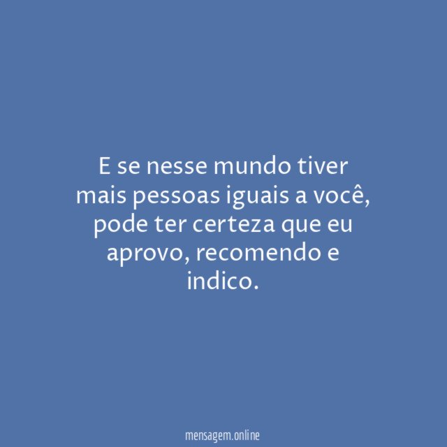 Eu recomendo