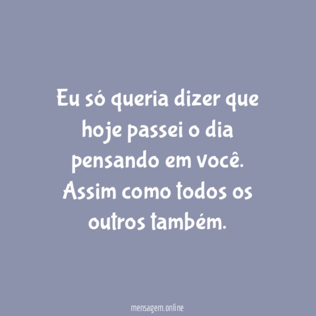 Pensando em você