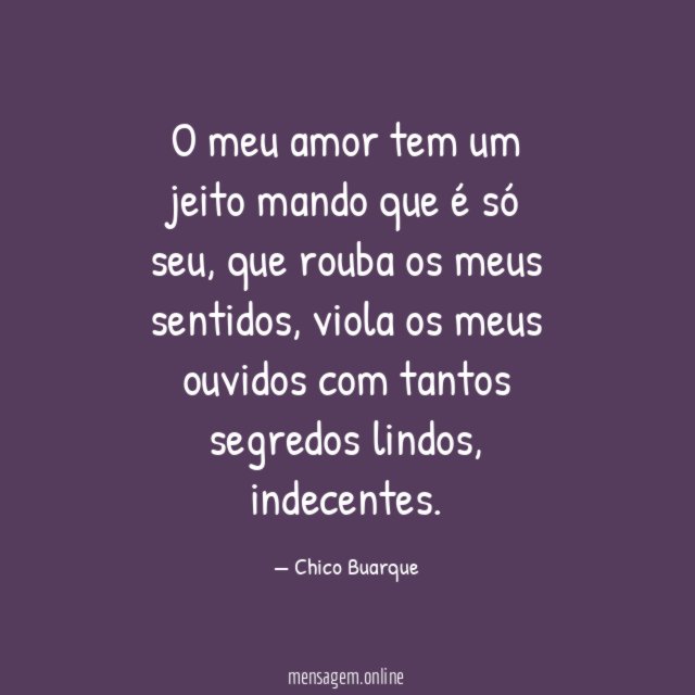 O meu amor