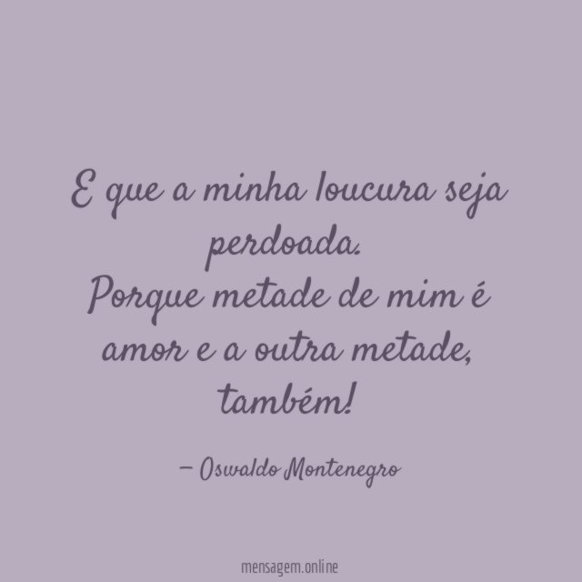 Loucura perdoada