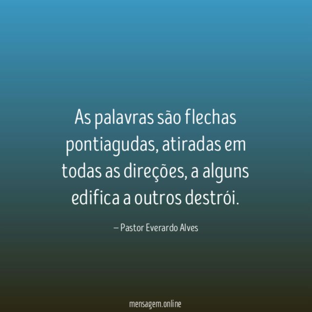 As palavras são flechas pontiagudas