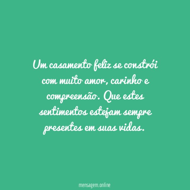 Casamento feliz
