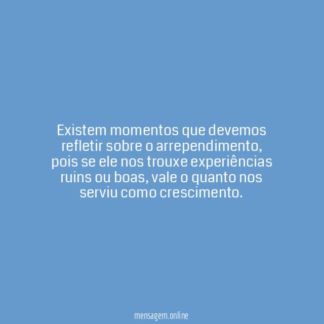Refletir sobre o arrependimento