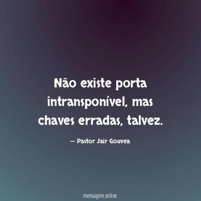 Não existe porta intransponível