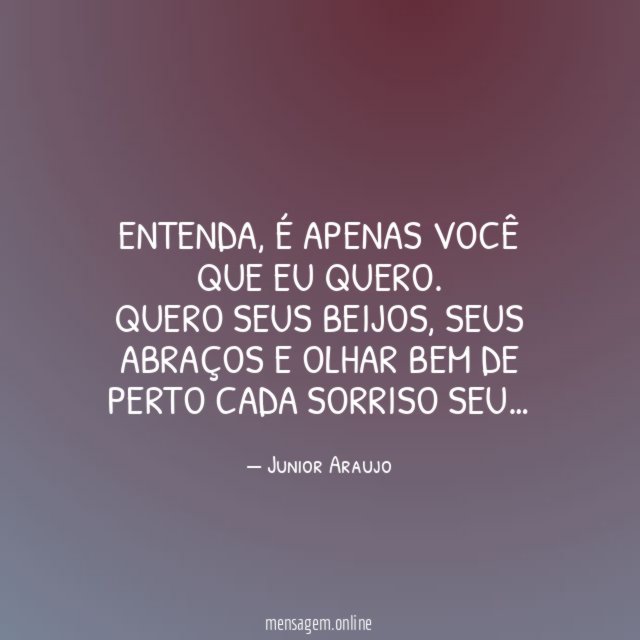 Apenas você