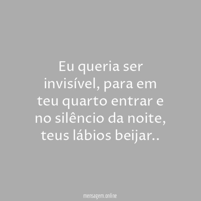 Ser invisível