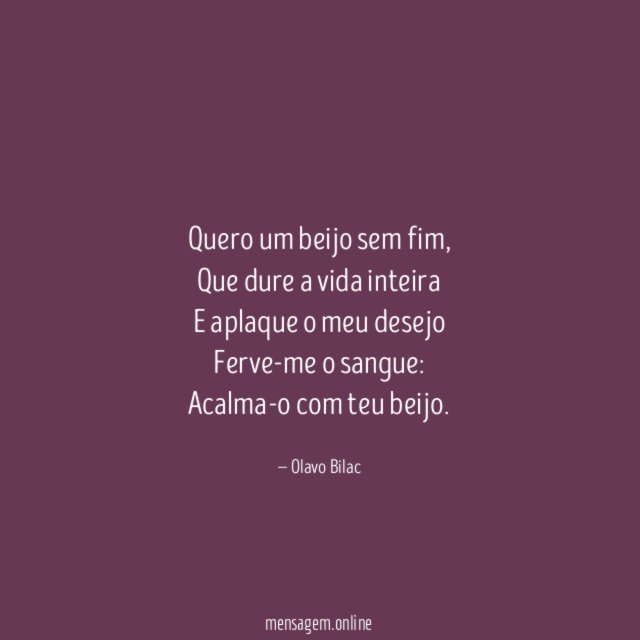 Um beijo
