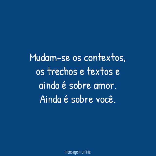 Sobre você…