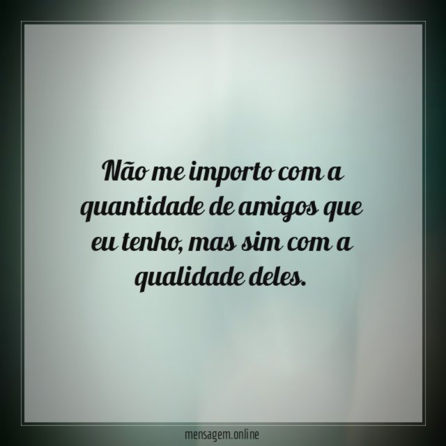 Quantidade de amigos