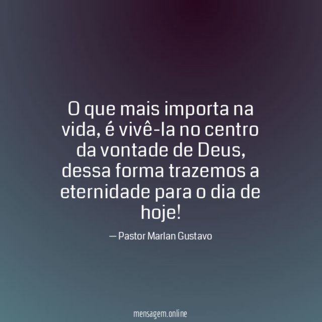O que mais importa na vida