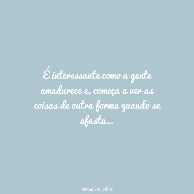 Amadurecimento