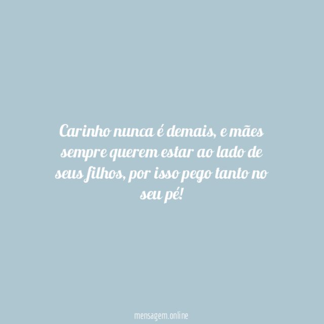 Carinho de mãe