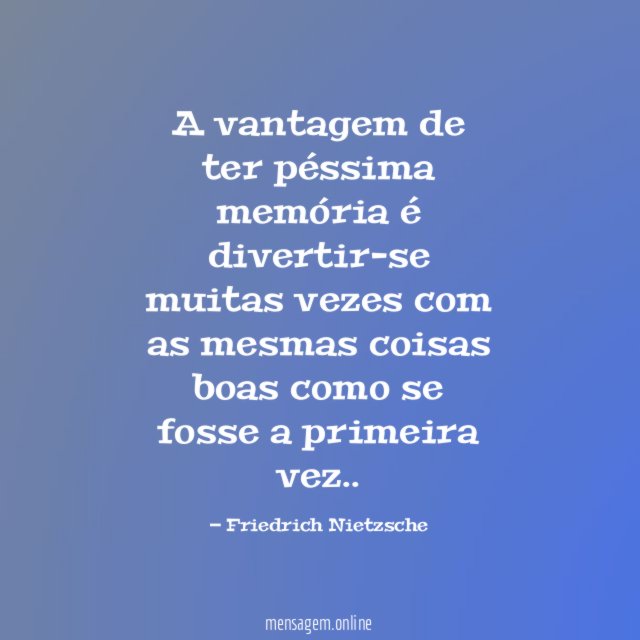 Péssima memória