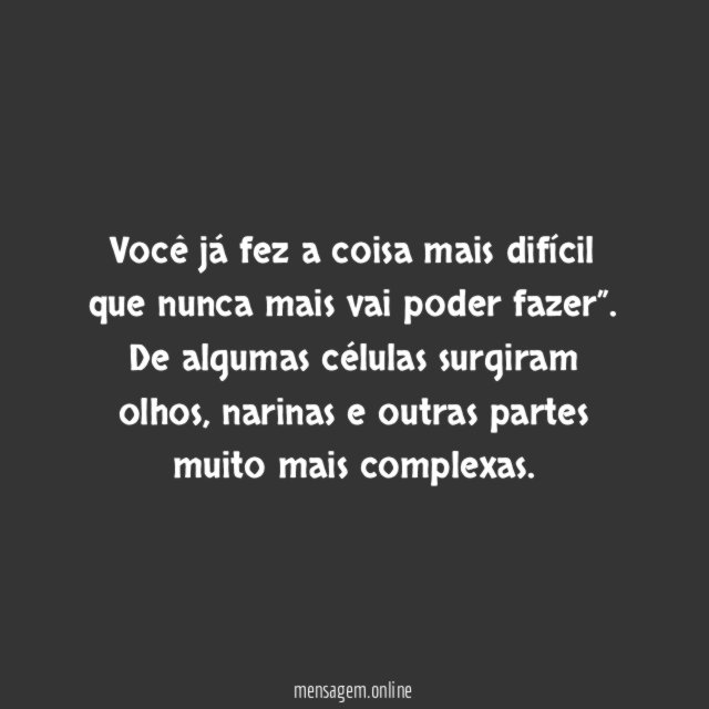 Você é um milagre