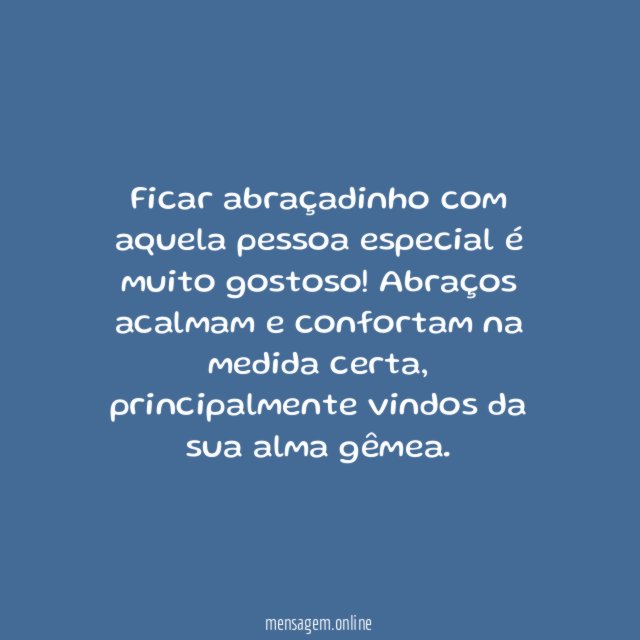 Não há nada melhor que um chamego