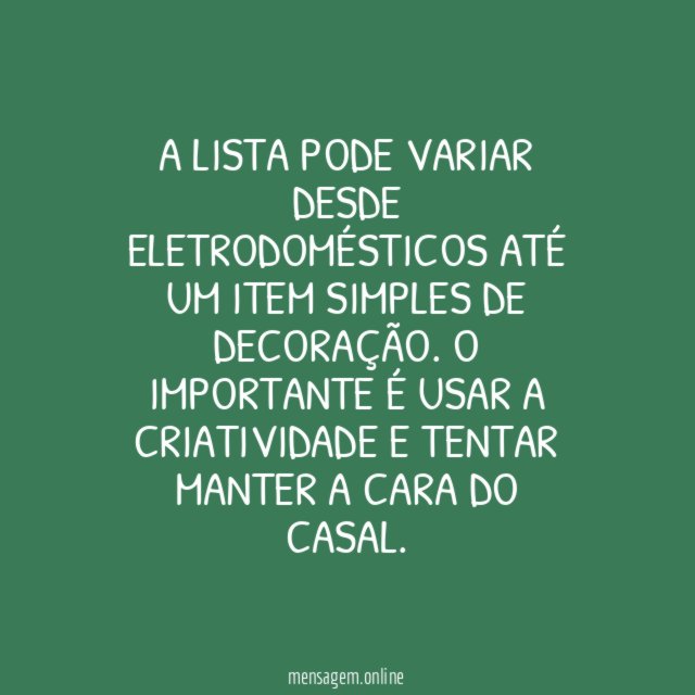 Sugestão de presente