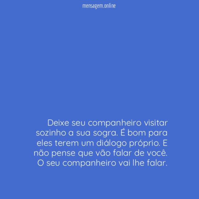 Dê liberdade ao seu companheiro