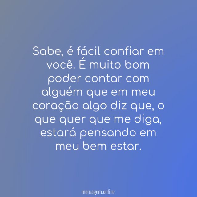 Contar com você