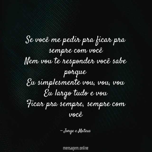 Pra sempre com você