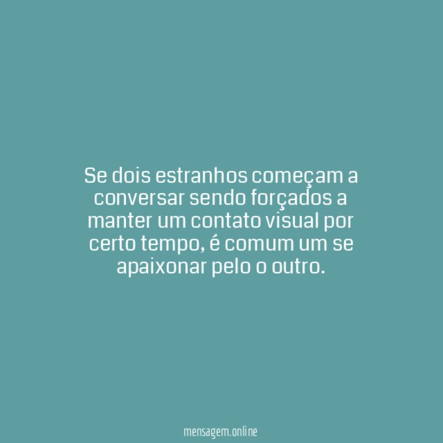 Troca de Olhares