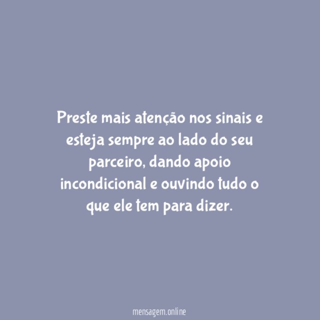 Ouça seu parceiro