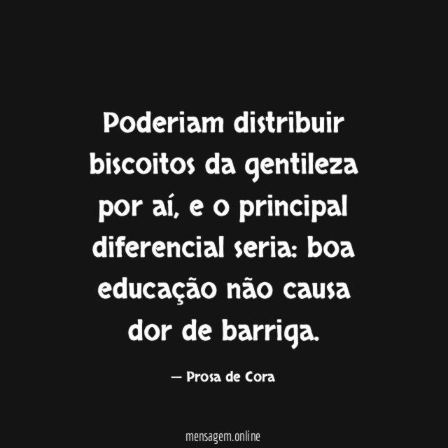 Estive pensando…