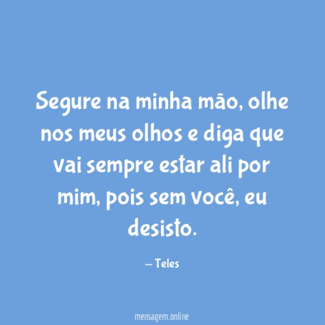Eu desisto