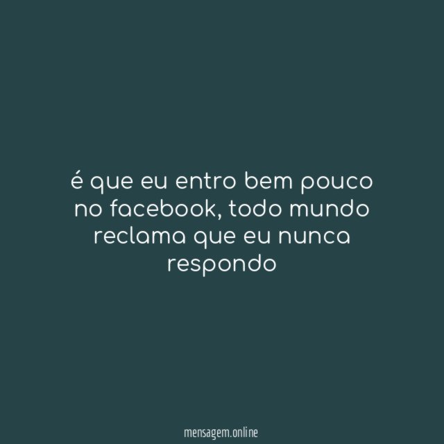 Não é você