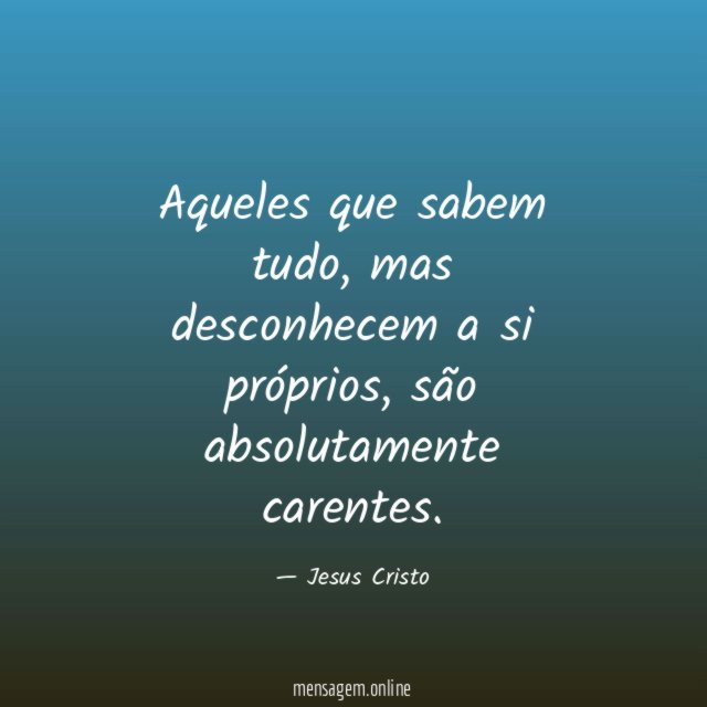Aqueles que sabem tudo