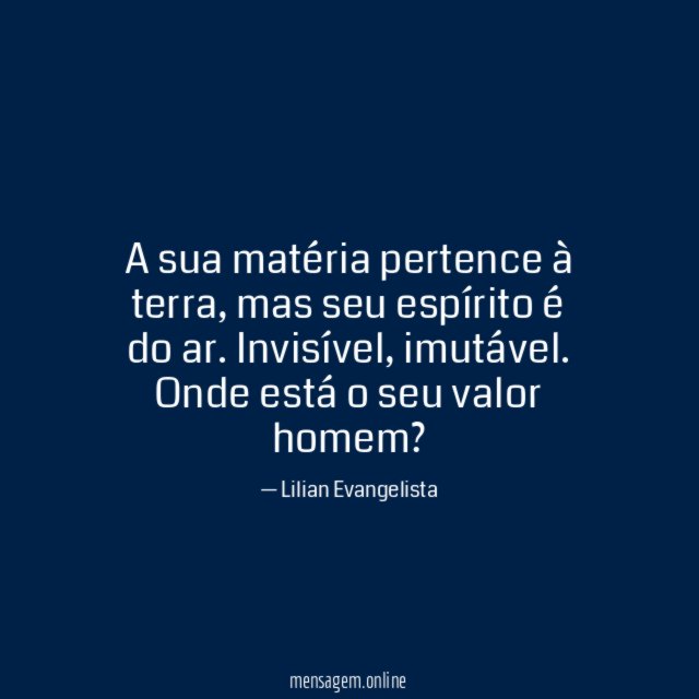 Onde está o seu valor?