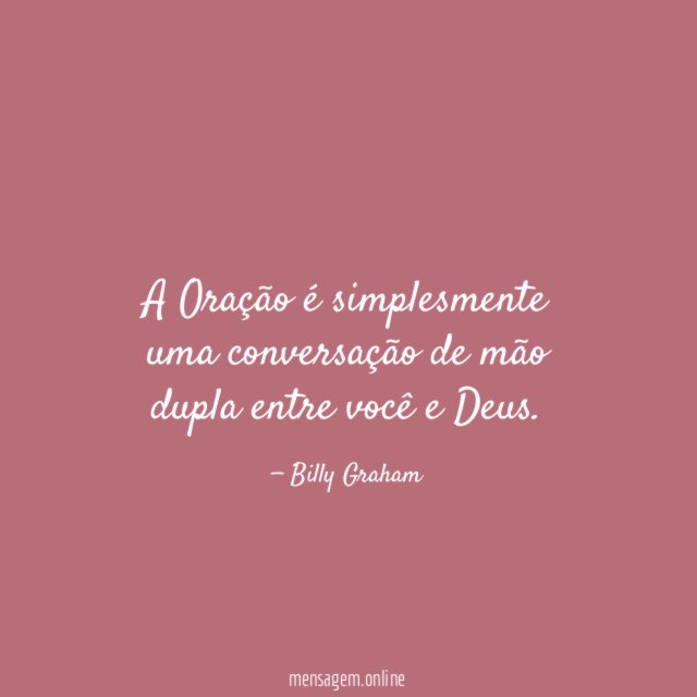 A Oração é