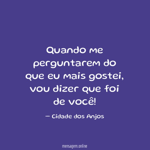 Do que eu mais gostei