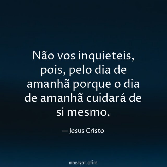 Não vos inquieteis