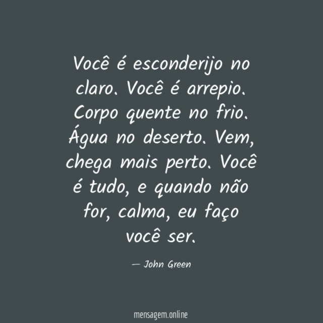 Você é tudo